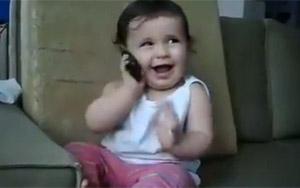 Cute: Baby Talking On The Phone