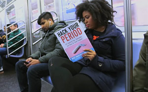 Fake Book Covers on the Subway