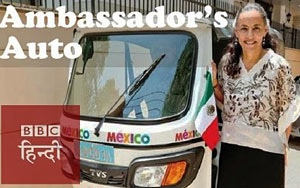 Mexican Ambassador In India Uses Auto as Official Vehicle