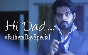 `Hi DAD` is about a son who decides to write a letter to his father after something special happens in life.