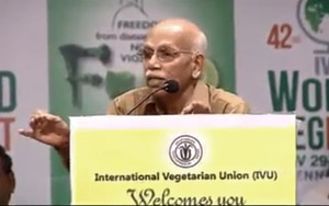 Dr. Hegde Speech International Vegetarianism Union