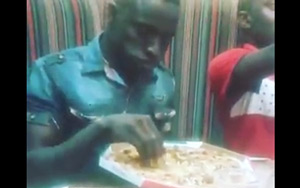 African Guy Tries Pizza for the first time