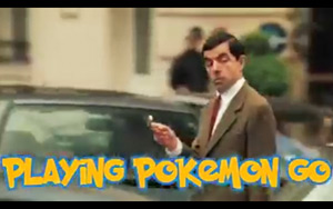 Mr. Bean Playing Pokemon Go Be Like