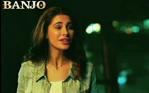 Fan Girl Nargis in Awe of Riteish & Band - 'Banjo' Promo