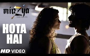 WAtch Hota Hai song from the bollywood movie `Mirzya`<br>Singer: Nooran Sisters, Sain Zahoor, Akhtar Chinnal, Daler Mehndi<br>Music Director: Shankar Ehsaan Loy<br>Lyrics: Gulzar<br>Starring: Harshvardhan Kapoor, Saiyami Kher, Anuj Chaudhary<br>Directed by Rakeysh Omprakash Mehra