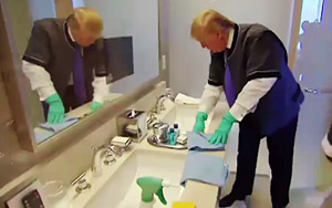 Donald Trump Tried Doing Various Jobs At His Own Hotel