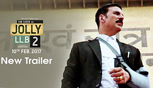 Watch the trailer of upcoming courtroom comedy drama film `Jolly LL.B 2`<br>Directed by Subhash Kapoor<br>Cast: Akshay Kumar, Huma Qureshi, Annu Kapoor and Saurabh Shukla