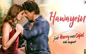 Presenting the love song Hawayein from the Bollywood movie `Jab Harry Met Sejal`<br>Music: Pritam<br>Lyrics: Irshad Kamil<br>Singer: Arijit Singh<br>Cast: Shah Rukh Khan, Anushka Sharma, Sayani Gupta, Evelyn Sharma, Aru Krishansh Verma, Chandan Roy Sanyal, Paras Arora<br>Director: Imtiaz Ali