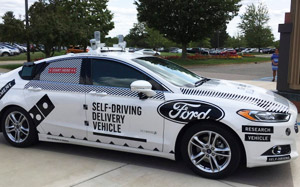 Domino's Self-Driving Pizza Delivery Car