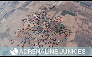 217 Skydivers Break World Record