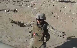 American Solider Doing Bhangra