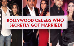 Bollywood celebs who secretly got married!