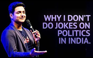 Why I Don't Do Jokes About Politics in India - Stand Up Comedy by Kenny Sebastian