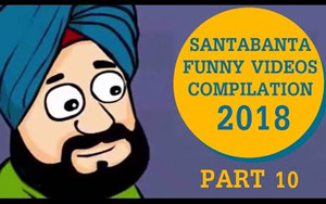 SantaBanta Funny Jokes Compilation 2018 - Part 10