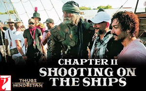 Making of Thugs Of Hindostan - Shooting on the Ships 