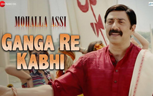 Presenting Ganga Re Kabhi song from the Bollywood movie `Mohalla Assi`<br>Singers: Sukhwinder Singh, Manoj Mishra & Ajay Jairam<br>
Music: Amod Bhatt<br>
Lyricist: Gulzar<br>Cast: Sunny Deol, Sakshi Tanwar, Ravi Kishan, Saurabh Shukla, Mukesh Tiwari, Rajendra Gupta and Mithilesh Chaturvedi<br>Director: Dr. Chandra Prakash Diwedi