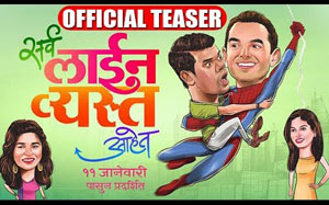 Teaser of Marathi Movie Sarva Line Vyasta Aahet