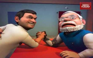 Modi Vs Rahul Arm Wrestling - So Sorry