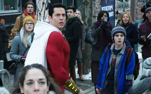 Teaser of `Shazam!`, an upcoming American superhero film based on the DC Comics character of the same name. A boy is given the ability to become an adult superhero in times of need with a single magic word.<br>
Director: David Sandberg<br>
Cast: Zachary Levi, Mark Strong, Ross Butler, Jack Dylan Grazer, Michelle Borth, Adam Brody, Djimon Hounsou, Grace Fulton, Asher Angel, Natalia Safran, D.J. Cotrona, Marta Milans, Cooper Andrews, Faithe Herman, Lovina Yavari