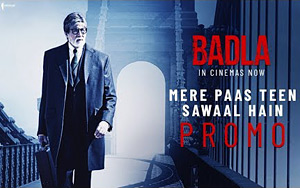 Watch Badal Gupta explore every side of Naina`s story as he searches for the truth from the depths of lies!<br>
Directed by Sujoy Ghosh<br>
Starring Amitabh Bachchan, Taapsee Pannu, Amrita Singh, Antonio Aakeel, Tony Luke