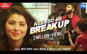 Neendo Se Breakup Music Video by Meet Bros ft. Nikhil D'Souza