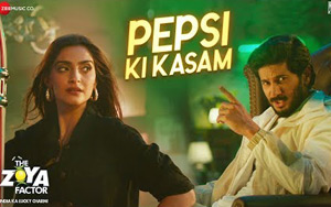 Watch Pepsi Ki Kasam song from The Zoya Factor movie<br>
Singer: Benny Dayalc<br>
Music: Shankar-Ehsaan-Loy<br>
Lyrics: Amitabh Bhattacharya<br>
Cast: Dulquer Salmaan, Sonam Kapoor, Sanjay Kapoor, Angad Bedi, Sikander Kher, Manu Rishi, Pooja Bhamrrah, Koel Purie, Pradhuman Singh, Saurabh Shukla, Rahul Khanna, Udit Arora, Abhilash Chaudhary, Shoaib Ahmed, R. Bhakti Klein<br>
Directed by Abhishek Sharma