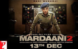 This Navratri, good will triumph over evil. Mark the date. #Mardaani2 on 13 December 2019<br>
Director: Gopi Puthran<br>
Starring: Rani Mukerji<br>
Synopsis: Shivani Shivaji Roy is back and this time she`s on the trail of a 21 year old merciless villain who targets women.