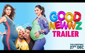 This Christmas, celebrate some Good Newwz with the Batra`s! Presenting the trailer for upcoming Bollywood movie Good News<br>
Directed by Raj Mehta<br>
Starring Akshay Kumar, Kareena Kapoor Khan, Diljit Dosanjh & Kiara Advani<br><br>