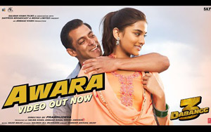 Presenting the video for the song Awara from the Bollywood movie Dabangg 3<br>
Music: Sajid-Wajid<br>
Singers: Salman Ali, Muskaan<br>
Lyricists: Sameer Anjaan, Sajid<br>
Cast: Salman Khan, Sonakshi Sinha, Arbaaz Khan, Saiee Manjrekar, Kichcha Sudeep<br>
Directed by Prabhu Deva