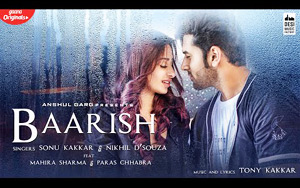 BAARISH Song by Sonu Kakkay ft. Mahira Sharma and Paras Chhabra