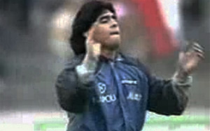 Maradona Warming Up - Live Is Life