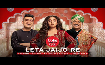 Coke Studio Bharat - Leta Jaijo Re - Shashwat Sachdev, Sunidhi Chauhan, Chotu Khan