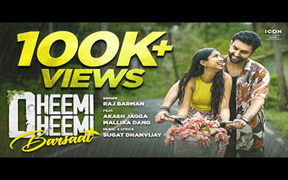 Dheemi Dheemi Barsaat Music Video - Raj Barman ft.  Akash Jagga, Mallika Dang