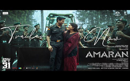 Hindi Trailer of Tamiml Movie Amaran