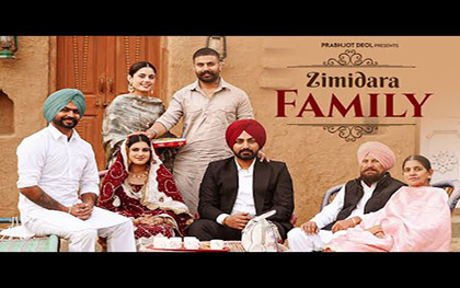 Punjabi Song Zamidara Family By Prabhjot Deol