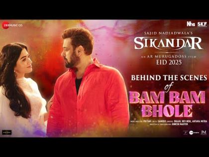 Bam Bam Bhole Song Making - Sikandar - Salman Khan, Rashmika M