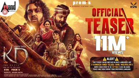 KD The Devil Hindi Teaser