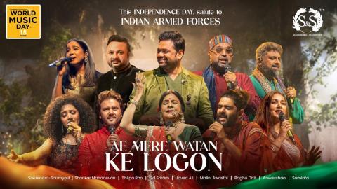 Ae Mere Watan Ke Logon - Sourendro - Soumyojit - World Music Day 2025